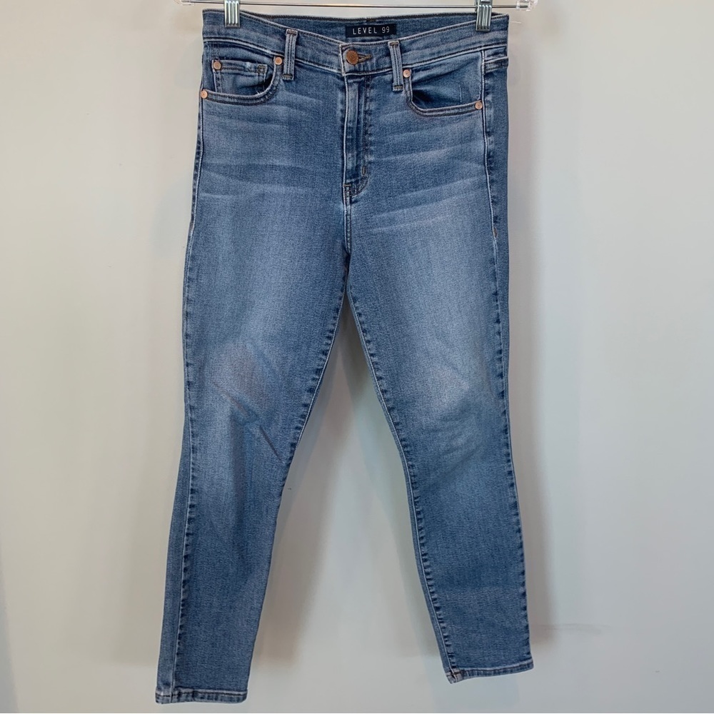Level 99 High Rise Skinny Crop‎ Nostalgic Blue Size 27